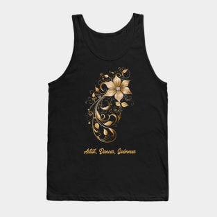 artistic swimming, synchronized swimming, golden dancers v9 Tank Top